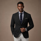 Herringbone Blazer Slim Fit Black – Product Photo