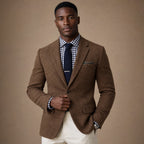 Herringbone Blazer Slim Fit Brown – Product Photo