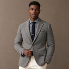 Herringbone Blazer Slim Fit Grey – Product Photo