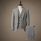 Herringbone Waistcoat Tweed Gray – Product Photo