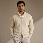 Knit Tracksuit Full Zip Beige in Beige – Tarlano Premium Menswear