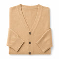 Cardigan Soft Knit Button Front Camel – Product Photo