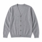 Cardigan Soft Knit Button Front Gray – Product Photo