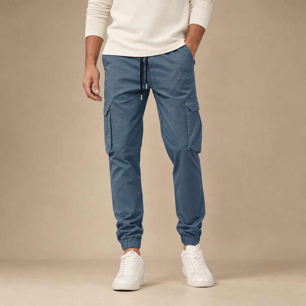 Cargo Pants Tapered Jogger Blue – Product Photo