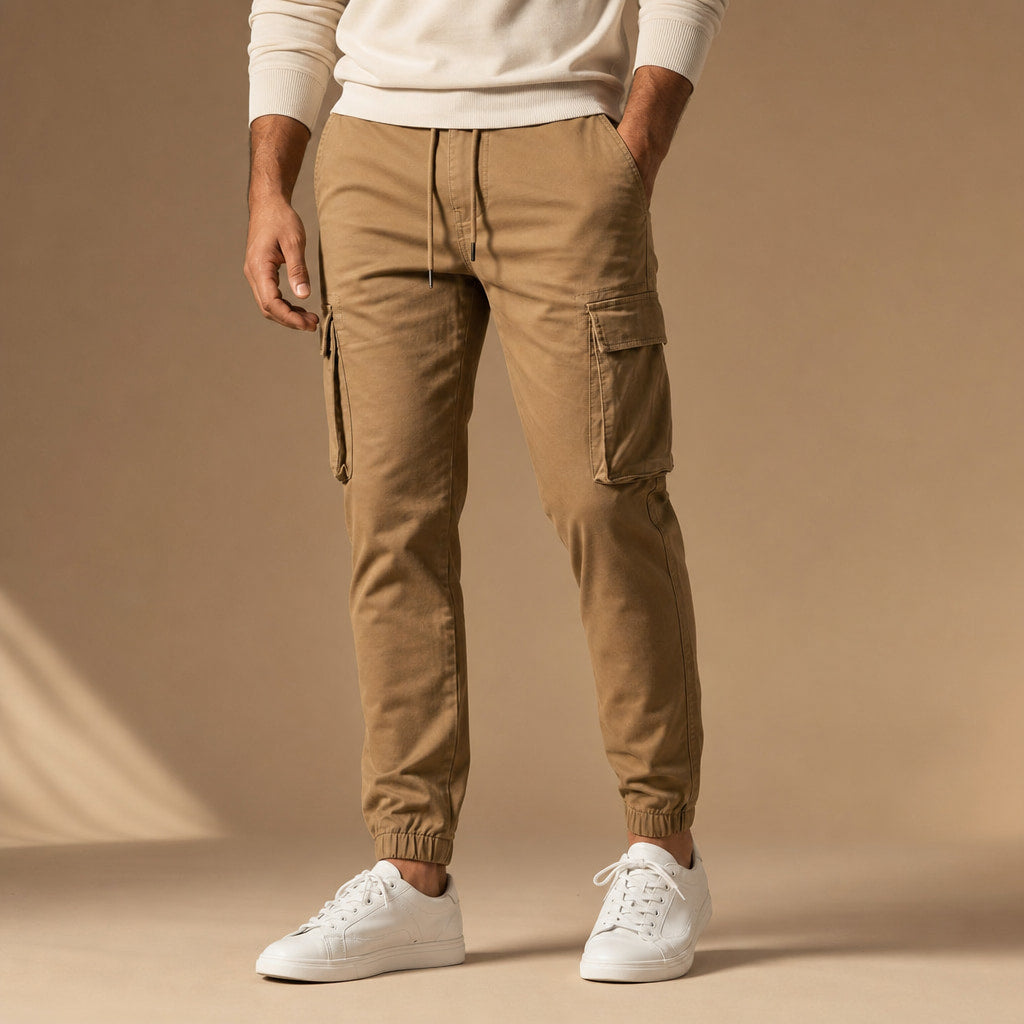 Cargo Pants Tapered Jogger Camel – Product Photo