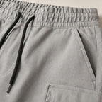 Cargo Pants Tapered Jogger Grey – Fabric and Detail Close-Up