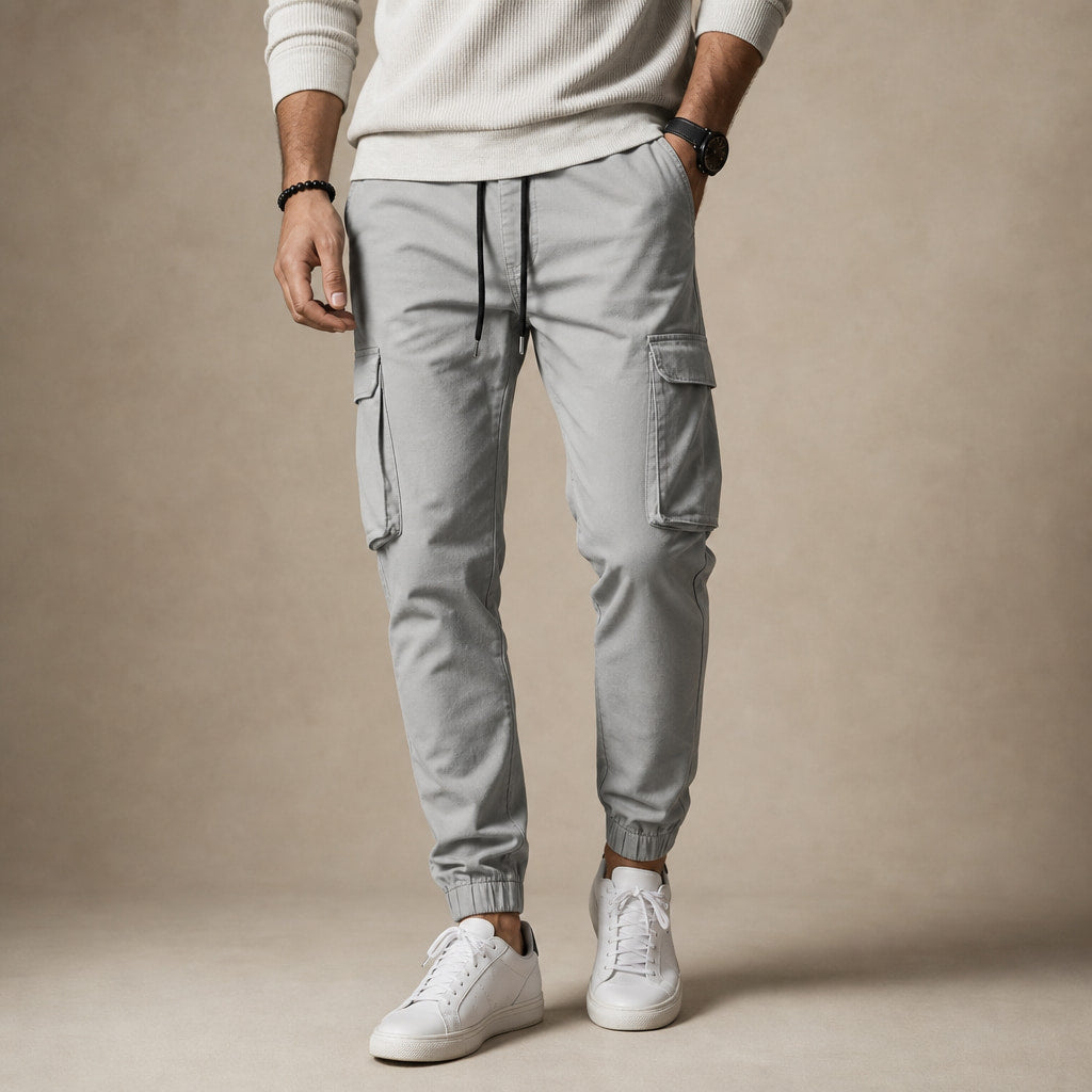 Cargo Pants Tapered Jogger Grey – Product Photo
