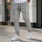 Cargo Pants Tapered Jogger Grey – Styled Editorial Shot