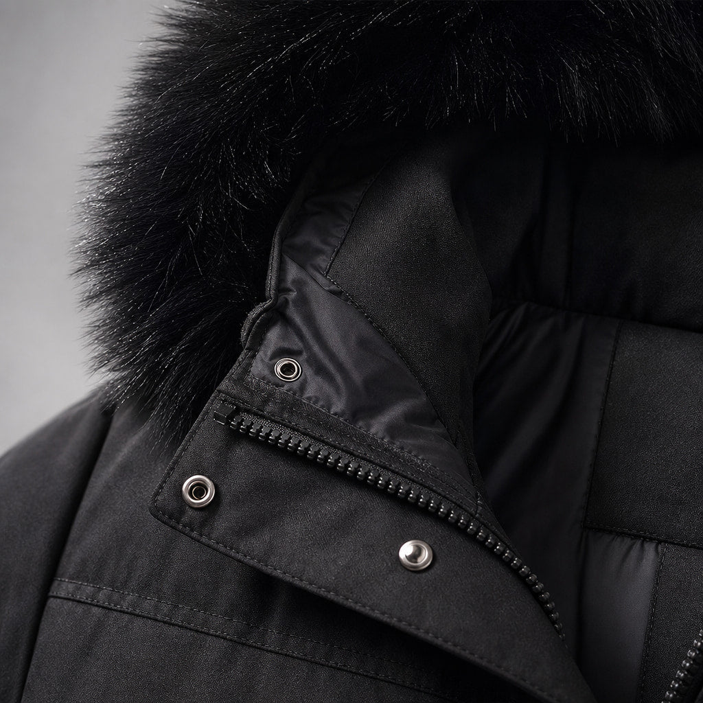 Belmont Parka – Fabric and Detail Close-Up
