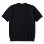Fine Knit Tee Soft Touch Relaxed Fit Black – Product Photo