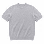 Fine Knit Tee Soft Touch Relaxed Fit Gray – Product Photo