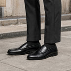 Formal Shoes Leather Slip-On Loafer in Black – Tarlano Premium Menswear