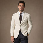 Blazer Half Lined Soft Suiting in White – Tarlano Premium Menswear