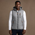 Windproof Puffer Vest Lightweight Sleeveless Silver – Product Photo