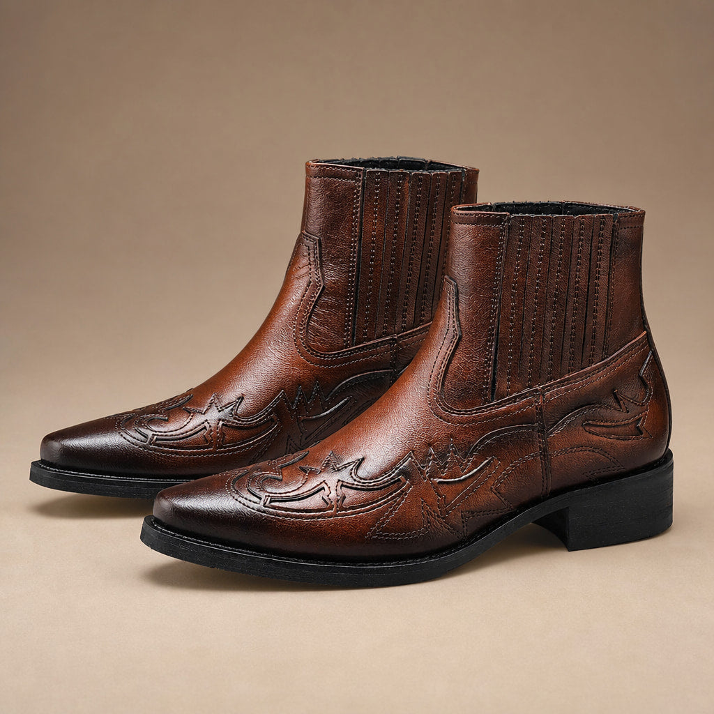 Chukka Boots Leather Cognac Brown – Product Photo