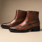 Chukka Boots Leather in Cognac Brown – Tarlano Premium Menswear