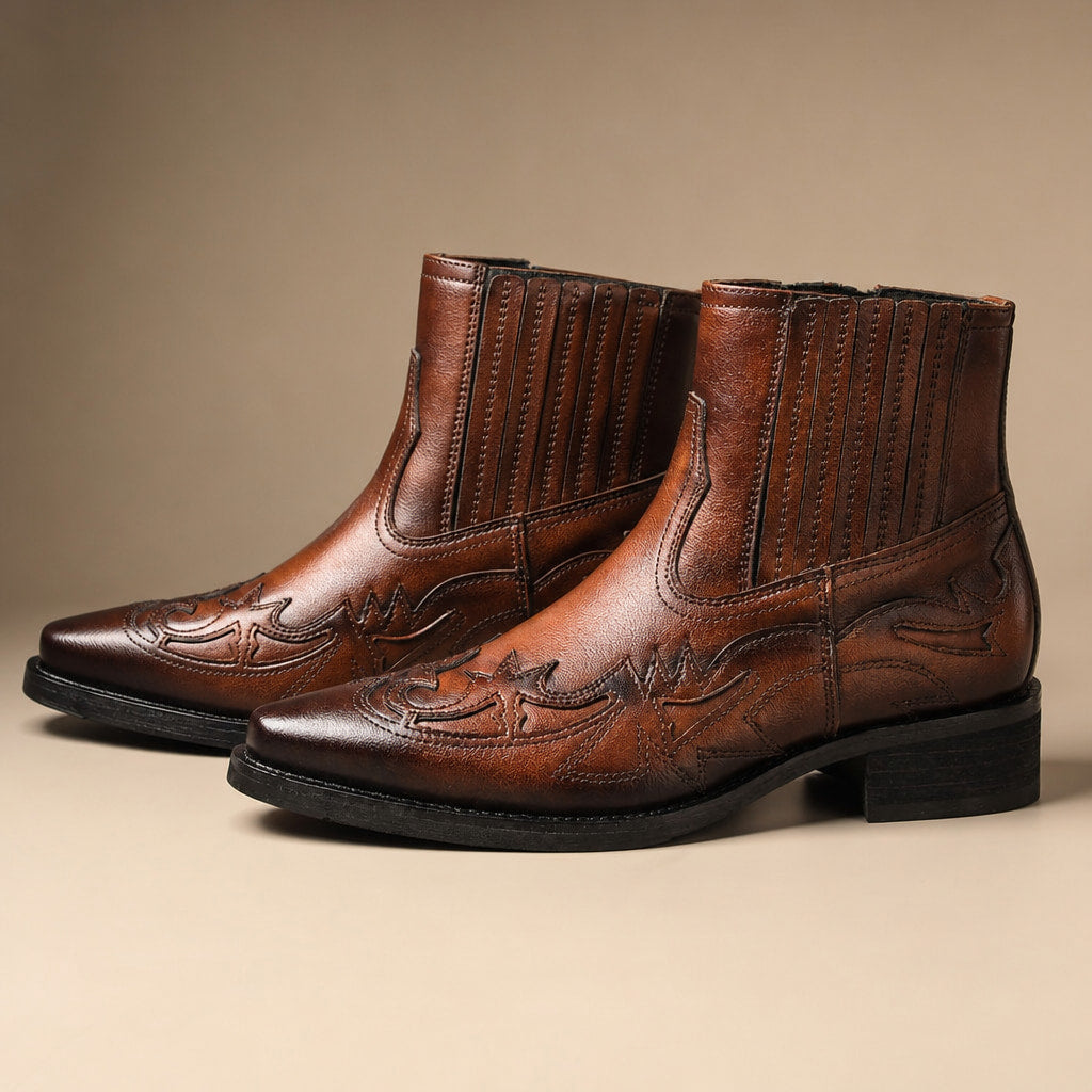 Chukka Boots Leather in Cognac Brown – Tarlano Premium Menswear