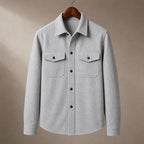 Overshirt Jacket Brushed Relaxed Fit Gray – Product Photo