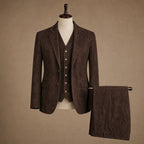 Waistcoat Suede Five Button Brown – Product Photo