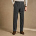 Pinstripe Dress Trouser Straight Leg Grey – Product Photo