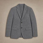 Herringbone Blazer Regular Fit Grey – Flat Lay Product Photo