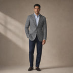 Herringbone Blazer Regular Fit Grey – Full Look