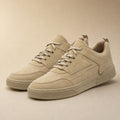 Business Casual Sneakers Cushioned Low-Top Taupe – Product Photo