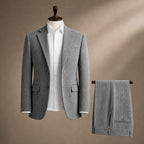 Three Piece Suit Herringbone Modern Fit Grey – Product Photo