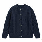 Bordeaux Braided Cardigan Midnight Navy – Product Photo