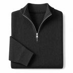 Cardigan Open Front Knit Relaxed Fit Black – Product Photo