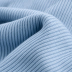 Cardigan Open Front Knit Relaxed Fit Blue – Fabric and Detail Close-Up