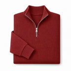 Cardigan Open Front Knit Relaxed Fit Red – Product Photo