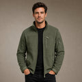 Fleece Jacket Full Zip Windproof Green – Product Photo