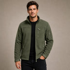 Fleece Jacket Full Zip Windproof in Green – Tarlano Premium Menswear