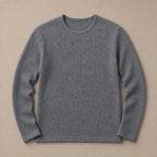 Waffle Knit Top Long Sleeve Grey – Product Photo