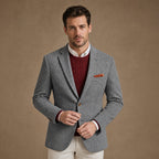 Herringbone Blazer Regular Fit Grey – Product Photo