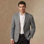 Herringbone Blazer Regular Fit Grey – Product Photo