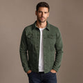 Dark Denim Jacket Casual Fit Green – Product Photo