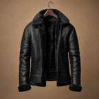 Leather Jacket Insulated Winter Black – Product Photo
