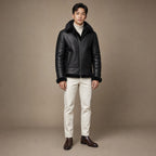 Leather Jacket Insulated Winter in Black – Tarlano Premium Menswear