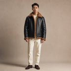 Leather Jacket Insulated Winter in Brown – Tarlano Premium Menswear