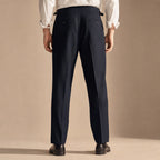 Dress Pants Stretch Cotton Twill Black – Full Look