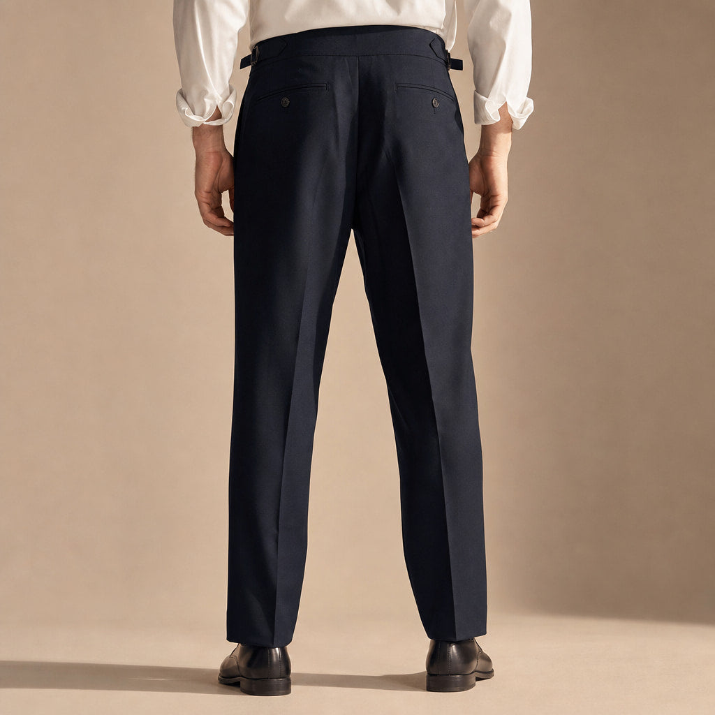 Dress Pants Stretch Cotton Twill Black – Full Look