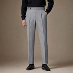 Dress Pants Stretch Cotton Twill in Light Grey – Tarlano Premium Menswear