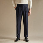 Dress Pants Stretch Cotton Twill in Navy – Tarlano Premium Menswear