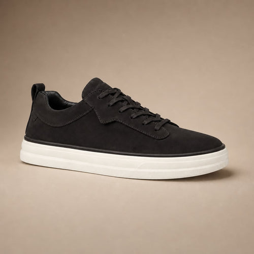 Buy Sneaker Men's Suede Slip-On Smart Casual Shoe in Black – Tarlano Premium Menswear