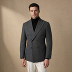 Blazer Wool Blend Tailored Fit in Grey – Tarlano Premium Menswear