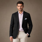 Blazer Herringbone Regular Fit Black – Product Photo