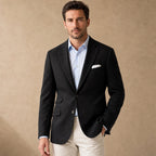 Blazer Herringbone Regular Fit in Black – Tarlano Premium Menswear