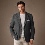 Blazer Herringbone Regular Fit Dark Gray – Product Photo